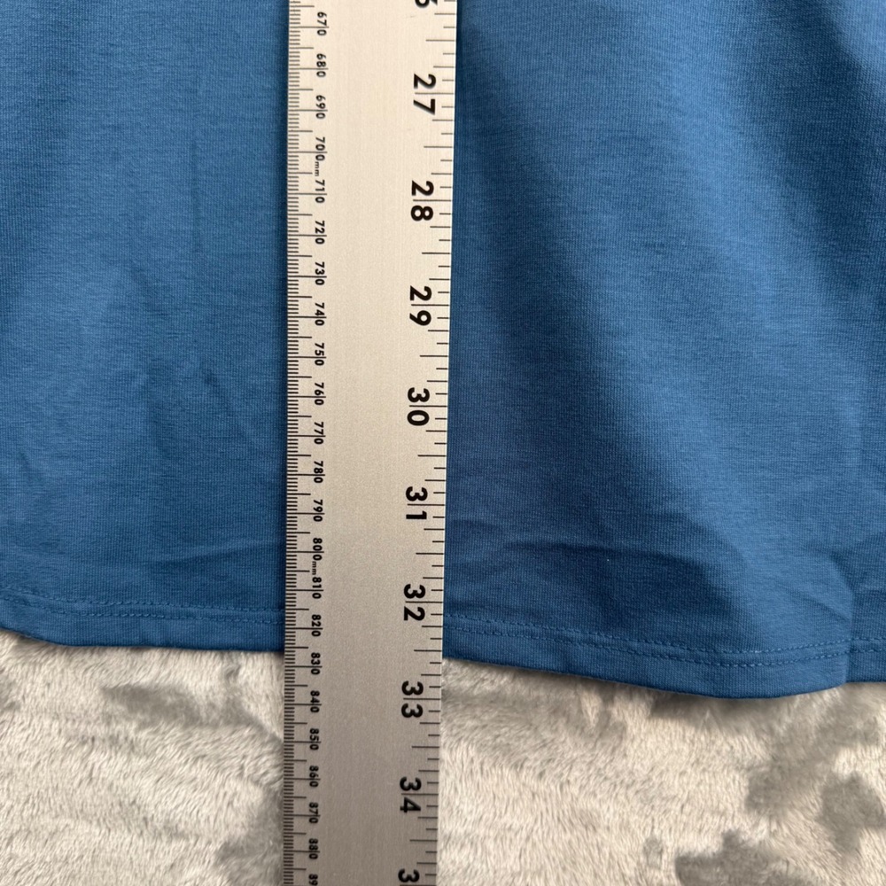 LuLaRoe Perfect T Blue Short Sleeve High Low Hem Oversized T-Shirt Womens Medium - Picture 5 of 12